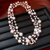 Collar con Número Vintage de Perlas Estilo Francés, Cadena para Suéter Elegante y de Moda Estilo Corte, Collar de Lujo Ligero de Alta Gama para Mujer