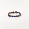 Pulsera de Nylon Multicolor de 3 mm Estilo Náutico Apilable Dopamina Nicho Ajustable Pulsera de Cuerda Tejida Hecha a Mano