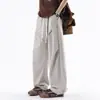 Pantalones Casuales de Secado Rápido Estilo Juvenil de Verano para Hombre, Corte Holgado, Pantalones de Pierna Ancha Fluidos, Pantalones Rectos Delgados CK2556