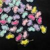 Contas transparentes de acrílico faça você mesmo pulseira de corda de cabelo infantil acessórios de joias contas foscas contas soltas coloridas galvanizadas