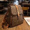 Mochila para Mujer 2026 Nueva Vintage Casual Monograma Gran Capacidad Bolsa Escolar Estampada Moda Tendencia Bolsa Grande