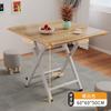 Mesa Plegable para Uso Doméstico, Mesa de Comedor Sencilla, Mesa Redonda para Sala de Estar, Puesto Portátil para Exteriores, Sencillo y Lujoso