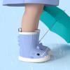 Botas de Lluvia Infantiles de Tiburón Botas de Lluvia para Mujer Niños Bebé Zapatos de Agua Suela Suave Antideslizante Niños y Niñas Pequeños Impermeables de Goma