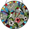 Atrapasol de Cristal de Flores Silvestres de Amazon, Colgante de Ventana de Acrílico Regalo para Amantes de las Plantas Colgantes Flores Silvestres Océano
