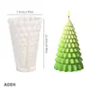 Molde de Silicona para Vela de Árbol de Navidad DIY Yeso de Aromaterapia Navideña Adornos de Decoración de Escritorio Molde de Pegamento Venta al por Mayor