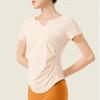 Nueva camiseta deportiva para mujer, adelgazante, fitness, top deportivo de entrenamiento, manga corta para correr, ropa de secado rápido, ropa de yoga, blusa de verano