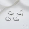 Hebilla para oreja de acero de titanio que no se desvanece gancho para oreja francés correa colgante aretes hechos a mano diy hechos a mano accesorios de material para aretes de acero inoxidable