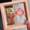 Adesivo de celular Ouro 999 princesa por favor rico rico rico película dourada amuleto da sorte concha d'água atacado