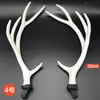 Chifres de simulação decoração de Natal chifres flocados adereços de cabeça material de acessórios diy tiara Carson adereços de fotografia feminina