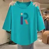 Ropa de Mujer 2026 Versión Coreana Verano Corte Holgado Popular Casual Camiseta Top Nueva Moda Elegante Cuello Redondo Talla Grande