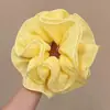 Goma de pelo plisada suave estilo coreano para mujer, diadema elástica versátil de color sólido de alta gama para coleta