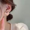 Aretes de Tuerca de Amor 2023 Nuevo Diseño Nicho de Moda Lujo Ligero Sentido de Alta Gama Aretes Verano Pequeña Fragancia Aretes Fríos