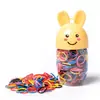 Gomas Elásticas Infantiles de Pascua Transfronterizas Que No Dañan el Cabello, Accesorios Negros para el Cabello, Ligas para el Cabello de Niñas, Gomas Desechables para el Cabello