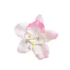 Estilo Vacaciones de Verano Flor de Orquídea Artificial Pasador para el Cabello Clip Lateral Estilo Hada Marina Accesorio para el Cabello Clip de Pato