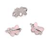 Colgante de aleación de cristal con diseño de mariposa, luna y amor para chica, hecho a mano, pulsera casera, accesorios decorativos