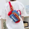 Bolsa Transversal Dopamine Kids Estilo Coreano Leve Casual de Cintura 2025 Nova para Uso Externo Trabalho Meninos e Meninas Bolsa de Peito Tendência