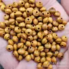 Perlas de linterna nuclear de oliva perlas sueltas madera amarilla perlas de ábaco hebilla de jade espaciador pulsera DIY collar accesorios perlas