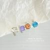Nuevo Color Diamante Clip para Oreja para Mujer Exquisito Pequeño Sencillo Moda Lujo Ligero Joyería de Oreja de Alta Gama sin Agujeros para la Oreja para Mujer