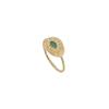 Anillo de Circón Chapado en Oro Atmosférico Retro Europeo y Americano para Mujer Apertura Nicho Lujo Ligero de Alta Gama Combinación Total Nuevo Artefacto