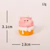 Miniaturas de Porquinhos de Desenho Animado Enfeites de Mesa da Moda Acessórios de Decoração de Resina para DIY Caixa Surpresa Criativa
