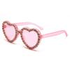 Otoño 2023 Nuevas Gafas de Sol Europeas y Americanas Amor Diamante Gafas Moda Gafas de Sol Corazón de Durazno Gafas de Sol de Mujer