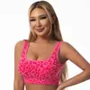 Conjunto de Yoga Leopard Print de Cintura Alta com Controle de Barriga Mais Vendido para Corrida ao Ar Livre, Levanta Bumbum Pêssego, Justo, Secagem Rápida Estilo Regata Fitness