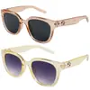 Gafas de Sol Senior Sense Montura Redonda Europa y Estados Unidos Elegantes Salvajes Cuando Gafas de Sol Retro Muestran Filtro Solar Delgado Gafas de Sol Al por Mayor