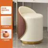 Taburete de Maquillaje, Lujo Accesible y Taburete de Casa de Gama Alta, Respaldo, Silla de Tocador para Habitación de Niñas, Silla de Manicura, Taburete Redondo Giratorio