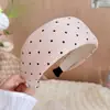 Nova Faixa de Cabelo de Bolinhas com Aba Larga para Mulheres, Faixa para Cabelo para Cobrir a Linha do Cabelo, Faixa de Cabelo para Lavar o Rosto, Viagem, Sair, Grampo de Cabelo, Acessório de Cabelo