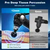 Pistola de Massagem Fascial Triângulo Mini Mini Portátil Relaxador Muscular Elétrico Fitness Conversor de Frequência Multi-Velocidade Massageador
