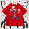 Camiseta de Manga Corta Nueva de Verano Prototipo de Poppy Playtime, Top Versátil para Niños y Niñas, de Moda