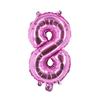 Pequeño Número 16 pulgadas Versión EE. UU. Delgado Decorativo Fiesta de Cumpleaños Comercio Exterior Globo de Papel de Aluminio Globos de Número al por Mayor