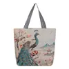 Comercio Exterior Nuevo Estilo Étnico Bolso de Lona Bordado Bolso de Hombro de Tela de Arena Mochila Casual Transfronteriza para Mujer Bordado Dorado