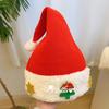 Chapéu de letra com pompom de pelo vermelho para mulheres outono e inverno Novo chapéu de lã espessado quente fofo chapéu para o frio moderno presente de Natal
