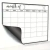 Imán de Nevera Amazon Transfronterizo Tablero de Mensajes Calendario Magnético de Borrado en Seco para Refrigerador Diseño Mensual de Calendario de Cocina Planificador Mensual