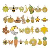 Conjunto de 400 Acessórios Pequenos Mistos, Pingentes de Liga Esmaltada para DIY de Pulseira, Colar, Brinco, Acessórios para Chaveiro e Materiais de Pingente