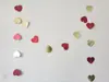 Guirnalda de Papel con Forma de Corazón de Amor de 2M de Largo Decoración Colgante en Forma de Corazón para el Día de San Valentín Adorno Colgante de Guirnalda de Papel Decoración de Fondo para Boda, Cumpleaños, Fiesta