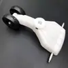 Acessórios para carro de giro infantil: tripé de tubo quadrado, garfo dianteiro com furo lateral, suportes de canto dianteiros e traseiros para carro de balanço infantil