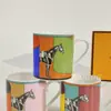 Juego de Tazas de Hueso de Porcelana Matu Familia H Transfronterizo Juego de Té para la Merienda Taza para Leche de Desayuno Regalo Souvenir