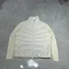 90% Plumón de Pato Blanco Punto de Lana Costura Chaqueta de Plumas para Mujer Top Womean Costo