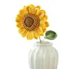 Venta al por mayor Transfronteriza Hilo Tejido a Mano Girasoles Flores Artificiales Regalos del Día de San Valentín Decoración del Hogar