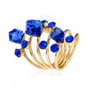 Anillo Decorativo de Piedra Preciosa de Cristal, Anillo de Primavera Grande Exagerado Estilo Europeo y Americano, Joyería Original, Venta al por Mayor por Pieza