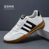 Tênis de Couro da Moda da Nova Coleção de Primavera, Sapatos Casuais Masculinos, Sapatos com Cadarço Versáteis da Moda, Tênis para Correr para Alunos do Ensino Fundamental