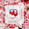 53 nuevos stickers de graffiti para el Día de San Valentín atmósfera romántica de vacaciones decoración para teléfono móvil patineta película de corte stickers impermeables