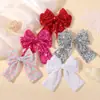 Pinza para el pelo popular transfronteriza con lazo de lentejuelas para niños, versátil para todas las estaciones, accesorio para el pelo de actuación y baile para niñas, accesorio para la cabeza de bebé