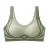 Sujetador de Verano Sin Costuras con Copa Semifija para Levantar el Busto, Sujetador para Mujer con Hermosa Espalda, Soporte Push-Up, Anticaída, Chaleco Deportivo para Mujer