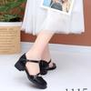 Mocasines de Suela Blanda 2026 Verano Zapatos Planos de Punta Cuadrada Baja para Mujer, Zapatos Mary Jane Calados Transpirables, Transpirables y Cómodos