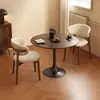 A8L Mesa Redonda Pequeña de Madera Maciza Mesa Redonda Apartamento Pequeño Hogar Complejo Estilo Antiguo Balcón Mesa de Café Mesa de Café Ocio Recepción