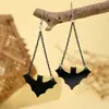 Brincos de Halloween terror engraçado caveira aranha abóbora fantasma gato preto brincos joias transfronteiriças brincos atacado