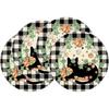 Manteles Individuales de Lino Más Vendidos en Amazon Decoración Redonda de Otoño para Acción de Gracias Venta Directa de Fábrica de Impresión de Lino para Mesa de Cocina